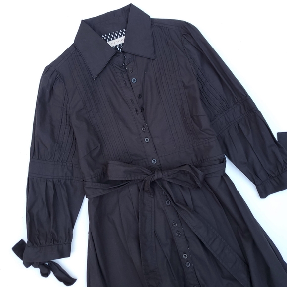 Ted Baker Dresses & Skirts - Ted Baker Black Button Front Shirt Dress